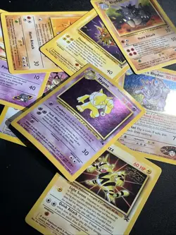 (x8) Pokemon TCG “ Fossil / Gym / Promo “ mix card lot loose used foil holo - Image 2