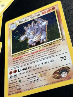 (x8) Pokemon TCG “ Fossil / Gym / Promo “ mix card lot loose used foil holo - Image 4