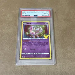 Pokemon TCG Celebrations Mew 011/025 Holo Rare English PSA 8 Graded Card - Image 1