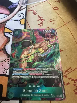 Carte One Piece Card Game OP06-118 SEC Roronoa Zoro TR Foil [FR] TCG OP11 NM - Image 2