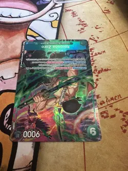 Carte One Piece Card Game OP06-118 SEC Roronoa Zoro TR Foil [FR] TCG OP11 NM - Image 5