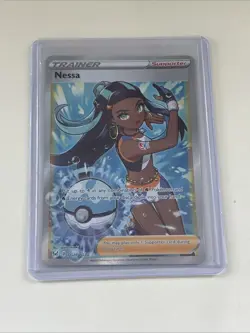 Pokemon TCG Nessa TG27/TG30 Lost Origin Trainer Gallery Full Art Rare Holo Card - Image 1