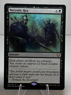 Necrotic Hex 137 Rare Commander Legends Lightly Played - Image 1