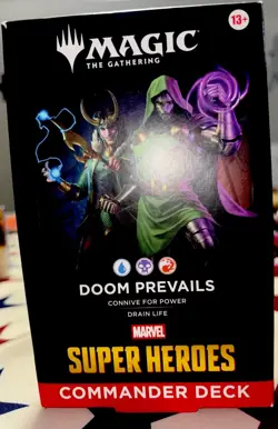 Magic The Gathering Marvel Super Heroes Commander Deck Doom Prevails NIB FREE - Image 1