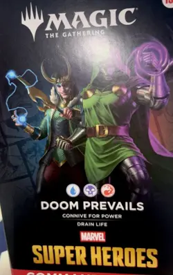 Magic The Gathering Marvel Super Heroes Commander Deck Doom Prevails NIB FREE - Image 2