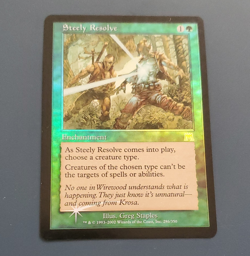 Steely Resolve MTG Onslaught Rare FOIL Eng 286/350 Enchantment - Image 1