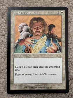 MTG Blessed Reversal URZA'S LEGACY NM WHITE RARE Magic the Gathering - Image 1