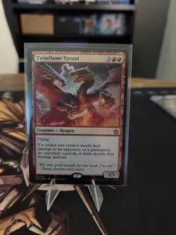MTG Twinflame Tyrant Foundations Foil NM - Image 1