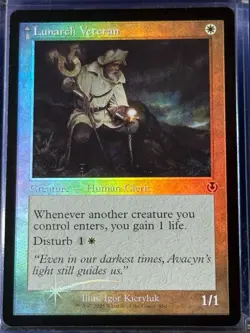 Lunarch Veteran // Luminous Phantom Retro Frame INR 450 Magic MTG Common FOIL NM - Image 1