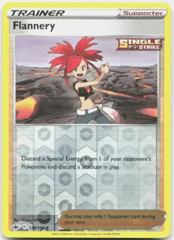 Flannery 139/198 Uncommon Chilling Reign Pokemon Reverse Holo NM/M - Image 1