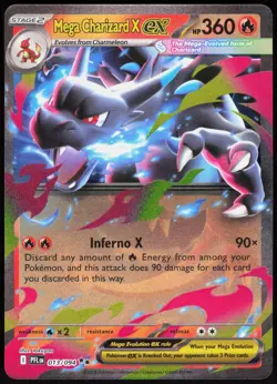 Mega Charizard X ex 013 Phantasmal Flames - Holo Pokemon NM/M (Double Rare) - Image 1
