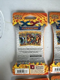 4x Pokemon XY FLASHFIRE SLEEVED PACKS - COMPLETE ART SET - FACTORY SEALED 820650108877 - Image 4