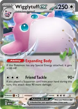 Wigglytuff ex [SV: Scarlet & Violet 151 - 040/165] Double Rare - Image 1