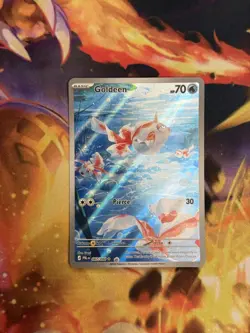 Pokemon TCG Goldeen 087/084 ME05: Pitch Black Illustration Rare Full Art NM - Image 1