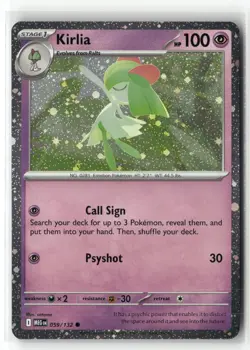 KIRLIA 059/132 C MEGA EVOLUTION POKEMON COSMOS HOLO NM/M - Image 1