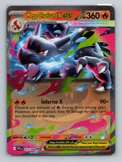 Pokemon ME02: Phantasmal Flames #013/094 Mega Charizard X ex - Image 1