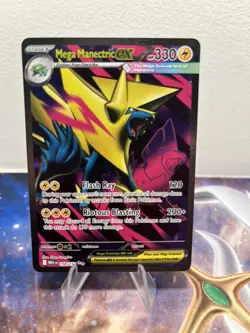 Pokemon Mega Evolutions Base Set Mega Manectric Ex Ultra Rare 158/132 - NM - Image 1