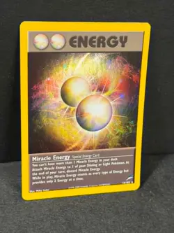 Pokemon MIRACLE ENERGY 16/105 Neo Destiny HOLO RARE Playing Card TCG ** L@@K ** - Image 2