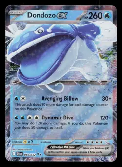 Dondozo ex Double Rare Destined Rivals DRI 066/182 Pokemon NM 2025 - Image 1
