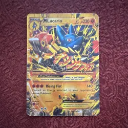 Nintendo Pokemon TCG M Lucario EX 113/111 XY Furious Fists Full Art Holo - Image 1