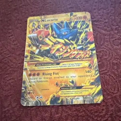 Nintendo Pokemon TCG M Lucario EX 113/111 XY Furious Fists Full Art Holo - Image 3