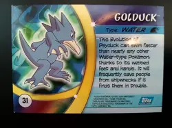 Pokemon Topps Advanced Challenge Holo Golduck Rare Great Condition - Image 2