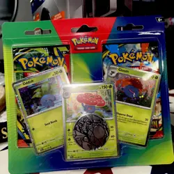 Mega Pokemon TCG Sword & Shield Promo Holo Oddish/Gloom/Vileplume Lot + Coin - Image 1