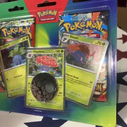 Mega Pokemon TCG Sword & Shield Promo Holo Oddish/Gloom/Vileplume Lot + Coin - Image 3