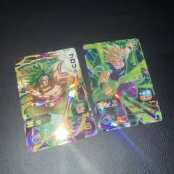 Dragon Ball Heroes card UM10-024 & UM8-066 SR Broly Holo JAPANESE - Image 1