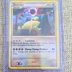 Pokemon Snorlax 33/95 Call of Legends Holo Rare Basic 100 HP English 2011 - Image 1