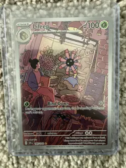 Lileep 145/142 Holo Illustration Rare Stellar Crown Pokemon 2024 Near Mint - Image 1