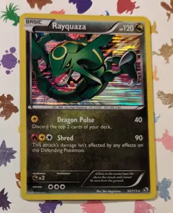 Pokemon TCG Rayquaza 93/113 Legendary Treasures Holo Rare English 2013 - Image 1