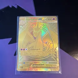 Mega Charizard Y EX Pokemon TCG Secret Rare Holo 294/217 360 HP English - Image 1