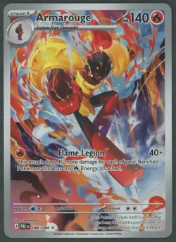 Armarouge Pokemon ME05: Pitch Black #086/084 Illustration Rare Holo NM - Image 1