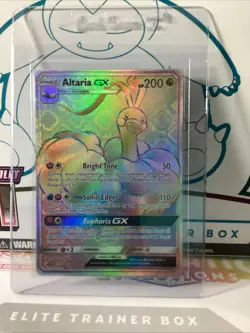 Pokemon TCG Altaria GX Dragon Majesty Holo Card 72/70 Secret Rare - Image 1