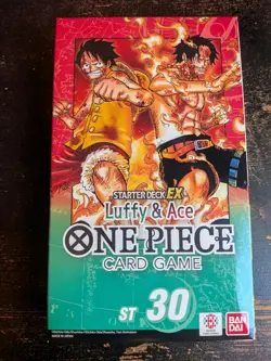 One Piece TCG - Luffy & Ace - Starter Deck Ex - ST30 - English New & Sealed - Image 1