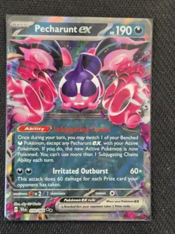 Pokemon TCG Shrouded Fable Pecharunt EX Double Rare Card 039/064 - Image 1