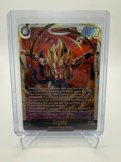 Gogeta FB09-122 Secret Rare Dual Evolution Dragon Ball Card English Fusion World - Image 1