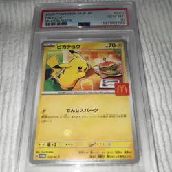 PSA 10| 2025 Pokemon Card Pikachu 020/M-P McDONALD'S Promo Japanese Happy Meal - Image 1