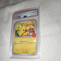 PSA 10| 2025 Pokemon Card Pikachu 020/M-P McDONALD'S Promo Japanese Happy Meal - Image 5