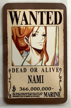Nami One Piece Wanted Set ACG Holo Anime Card Dead or Alive - Image 4