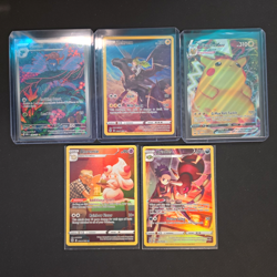 Pokemon TCG Sword & Shield 5-Card Lot: Pikachu VMAX Zekrom Gloom Holo - Image 1