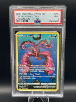 PSA 9 Galarian Moltres SWSH284 Sword & Shield Promo Card Holo 2023 🔥 - Image 1