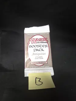 MTG Magic The Gathering English Antiquities Booster Pack - 1993 (Listing B) - Image 1