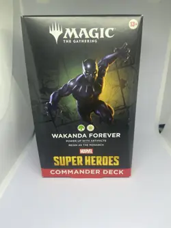 Marvel Super Heroes Commander Deck Wakanda Forever - MTG - New - Image 1