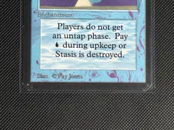Magic the Gathering MTG Alpha Stasis LP (Cracked BGS 8.5) - Image 3