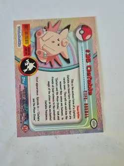 Clefable #36 Topps Blue Logo Trading Cards Series 1 Pokemon Non-Holo Near Mint - Image 2