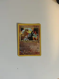 Entei #34 WITH SLEEVE - Vintage Black Star Promo Holo Pokemon Card - NM to LP - Image 1