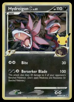 Hydreigon C lv.61 SWSH138 Holo Promo Sword & Shield Promo Pokemon Near Mint - Image 1