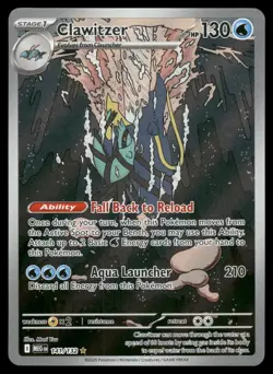 Clawitzer 141/132 Illustration Rare Mega Evolution Pokemon Near Mint - Image 1